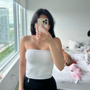 White tube top from urban outfitters